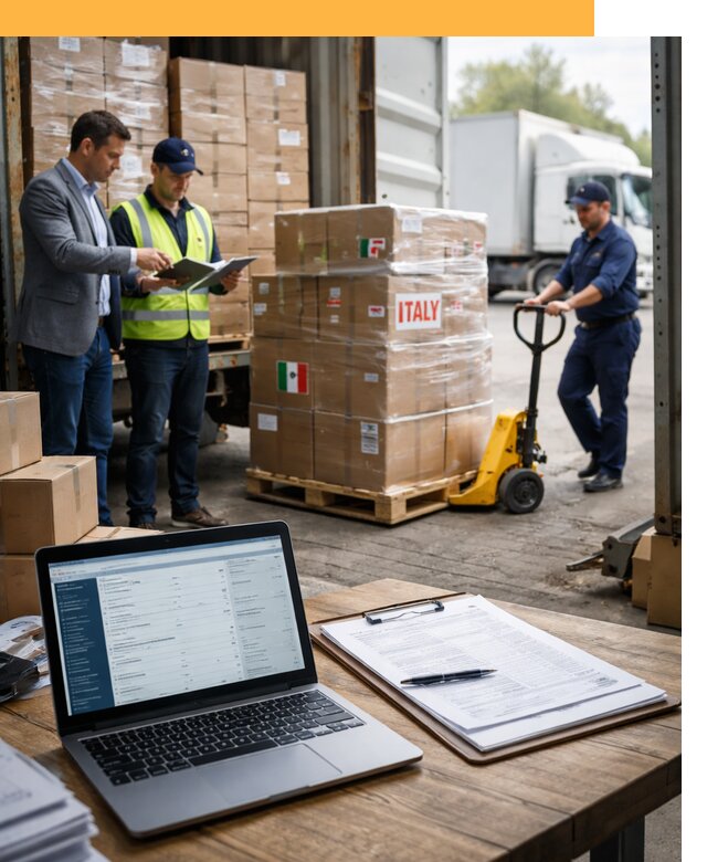 Доставка грузов из Италии: морские и авиаперевозки от 18418