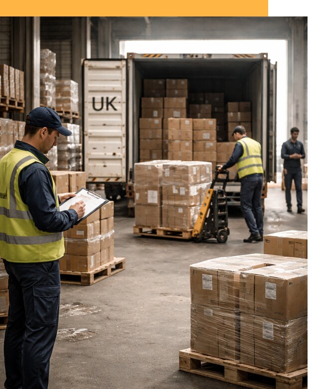 Доставка грузов из Великобритании с таможенным оформлением от 12790