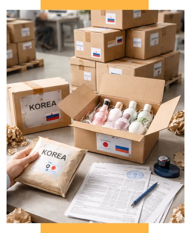 Доставка косметики из Кореи от 8697 р. под ключ | СетСервис-Квр