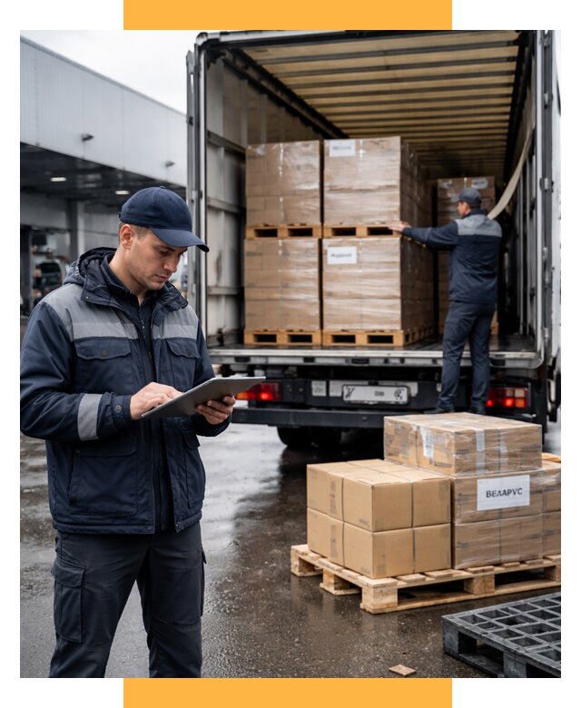Доставка грузов из Беларуси от 15348 р. логистика СетСервис-Квр