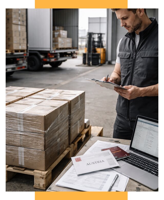 Доставка в Австрию от 66508 р. Логистика и экспорт СетСервис-Квр