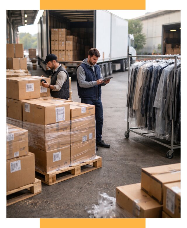 Перевозка и доставка одежды из Китая от 7674 р., СетСервис-Квр