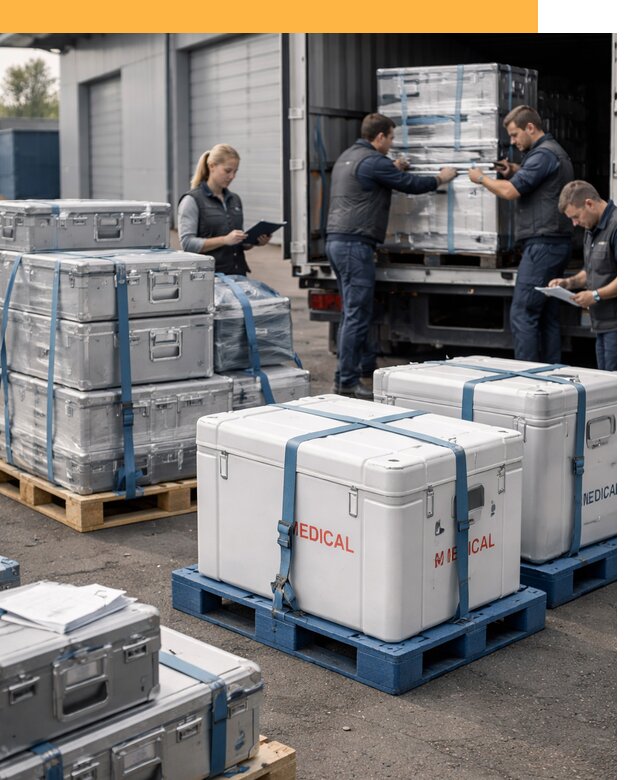 Перевозка медицинского оборудования по всему миру от 15348 руб