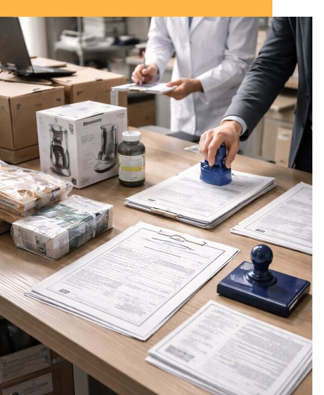 Сертификация импортных товаров от 12278 с таможенным сопровождением